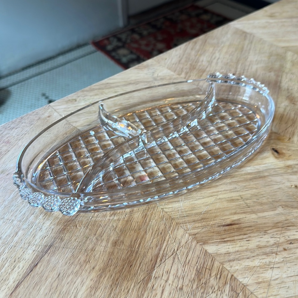 Victorian 3 part Relish dish by HEISEY